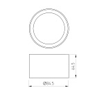 Кольцо антибликовое LGD-ANTIGLARE-RING-R85 (WH) (Arlight, Металл) Lednikoff