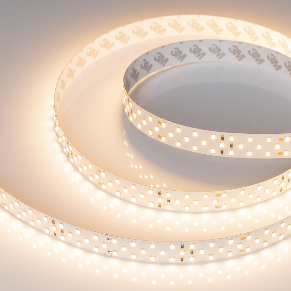 Светодиодная лента RT-A252-19mm 24V Warm3000 (27 W/m, IP20, 2835, 5m) (Arlight, Открытый) Lednikoff