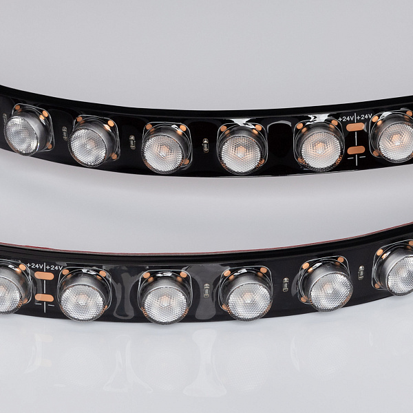Светодиодная лента герметичная FLT-PS-A42-BLACK-23mm 24V Warm3000 (21 W/m, IP67, 30deg, 5m) (Arlight, -) Lednikoff