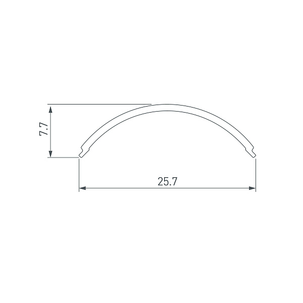 Экран SL-KANT-H20 ROUND OPAL (Arlight, Пластик) Lednikoff