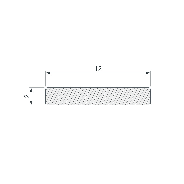 Полоса ARH-W12-2000 ANOD (Arlight, Алюминий) Lednikoff