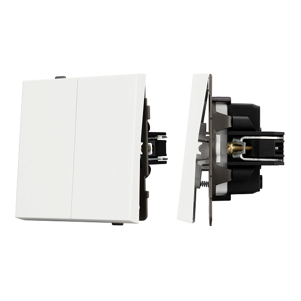 Механизм выключателя управления шторами SWT-TENDO-MKR2-SFPL-WH (230V, 10A) (Arlight, Матовый белый) Lednikoff