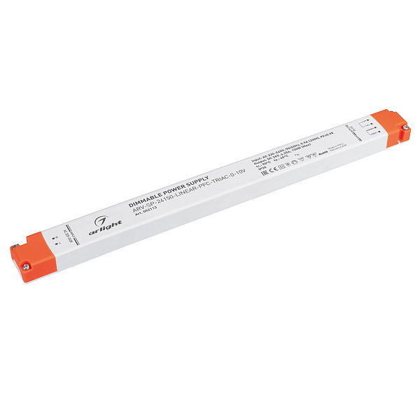 Блок питания ARV-SP-24150-LINEAR-PFC-TRIAC-0-10V (24V, 6.25A, 150W) (Arlight, IP20 Пластик, 5 лет) Lednikoff