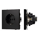 Механизм электрической розетки SCT-TENDO-MEU1-PL-BK (230V, 16A) (Arlight, Черный) Lednikoff