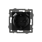 Механизм розетки с USB зарядкой SCT-MUAC-PL-BK-V (250V, 16A) (Arlight, -) Lednikoff