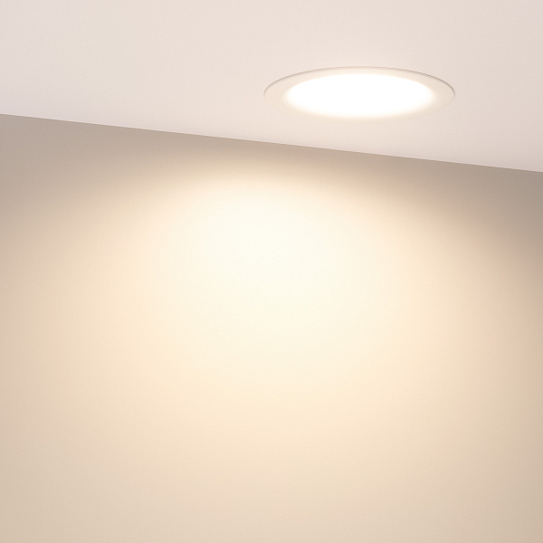 Светильник MS-BLIZZARD-BUILT-R102-8W Warm3000 (WH, 100 deg, 230V) (Arlight, IP20 Металл, 3 года) Lednikoff