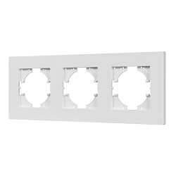 Рамка пластиковая FRM-PERIO-PL-3-WH (Arlight, -)