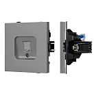 Механизм компьютерной розетки SCT-TENDO-MPC1-PL-GR (RJ-45, CAT6) (Arlight, Графитовый) Lednikoff