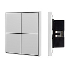INTELLIGENT ARLIGHT Кнопочная панель KNX-304-23-IN Silver (BUS, Frame) (IARL, IP20 Металл, 2 года) Lednikoff