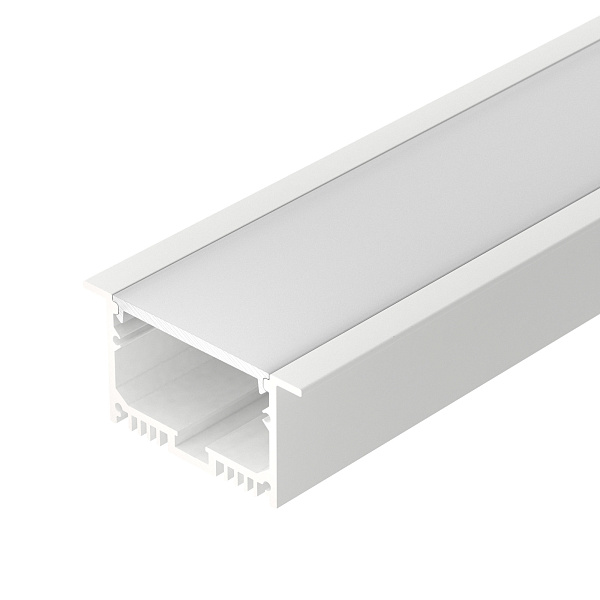 Профиль с экраном SL-LINIA62-F-2500 WHITE+OPAL (Arlight, Алюминий) Lednikoff