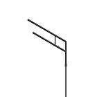Кронштейн OXOR-SG2-1500x76-L1500 BLACK (Arlight, Сталь) Lednikoff