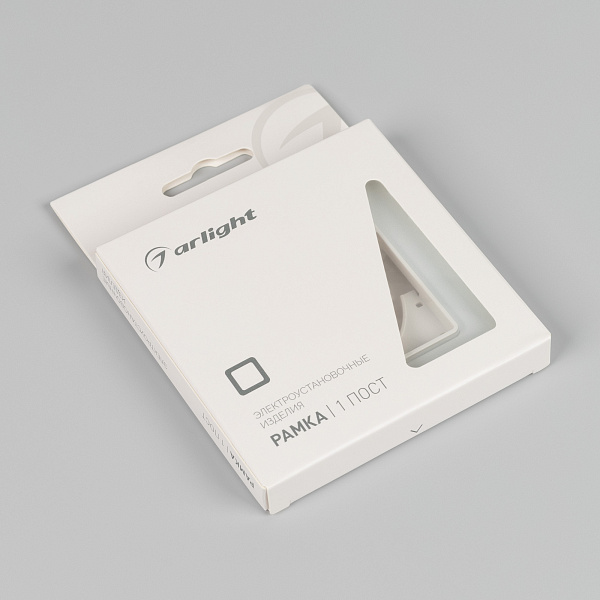 Рамка стеклянная FRM-OMALI-SFGS-1-WH (Arlight, -) Lednikoff