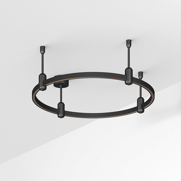 Основание ART-APRIORI-ROUND-ROD-200-R600 (BK) (Arlight, IP20 Металл, 3 года)