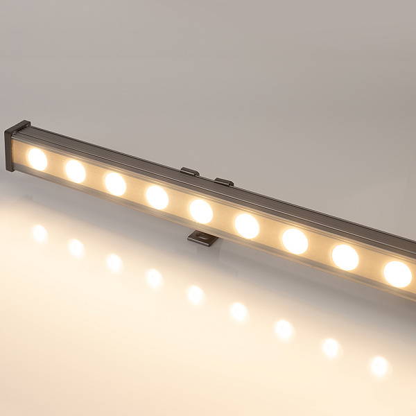 Линейный прожектор AR-LINE-1000-24W Warm2700 (GR, 15 deg, 230V) (Arlight, IP65 Металл, 3 года) Lednikoff