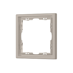 Рамка пластиковая FRM-NOBE-SFPL-1-CA (Arlight, Кашемир)
