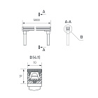 Грейзер SPI THOR-TOP-B70-10x10mm 24V RGB (15 W/m, IP67, 5m, wire x2) (Arlight, Вывод вниз, 3 года)