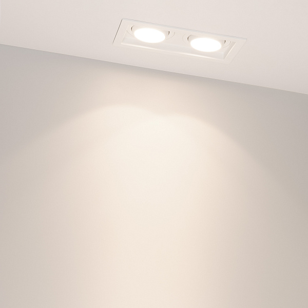 Светильник MS-VORTEX-BUILT-S170x90-2x12W Day4000 (WH-WH, 20 deg, 230V) (Arlight, IP20 Металл, 5 лет) Lednikoff