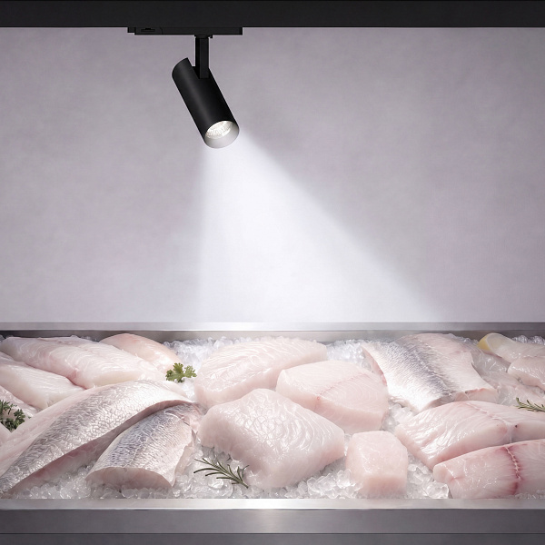 Светильник LGD-GERA-4TR-R90-30W Cool SP7500-Fish (Черный, 15 deg, 230V) (Arlight, IP20 Металл, 5 лет) Lednikoff