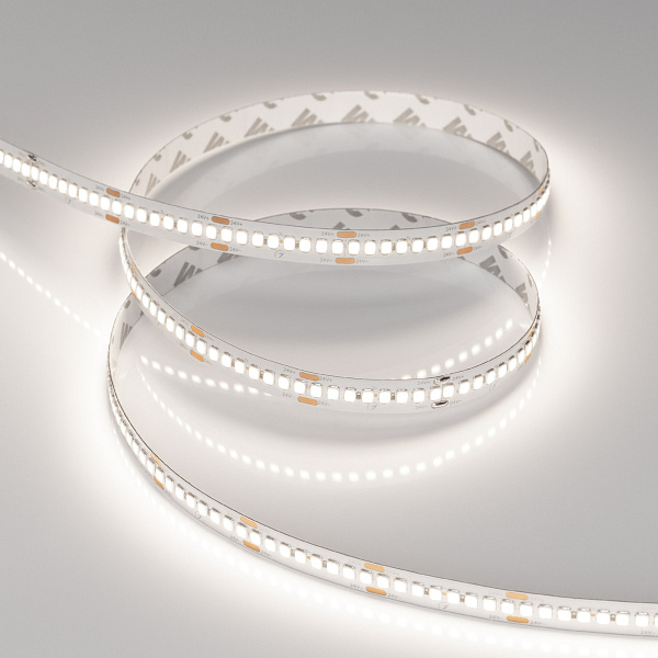 Светодиодная лента RT-A240-10mm 24V Day5000 (22 W/m, IP20, 2835, 5m) (Arlight, высок.эфф.150 лм/Вт) Lednikoff