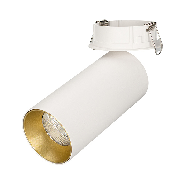 Светильник SP-POLO-BUILT-R65-8W Warm3000 (WH-GD, 40 deg) (Arlight, IP20 Металл, 3 года) Lednikoff