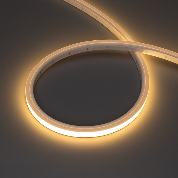 Светодиодная лента герметичная NOVA-TOP-PU-A120-16x15mm 24V Warm2700 (10 W/m, IP68, 5m, wire x2) (Arlight, Полиуретан)