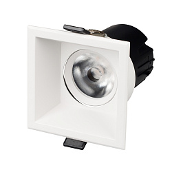 Светильник MS-FLOW-BUILT-S85x85-12W Day4000 (WH, 15 deg, 230V) (Arlight, IP20 Металл, 5 лет)