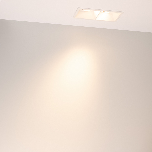 Светильник MS-FLOW-BUILT-S157x85-2x6W Warm3000 (BK, 55 deg, 230V) (Arlight, IP20 Металл, 5 лет) Lednikoff
