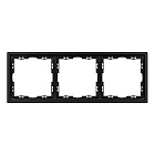 Рамка пластиковая FRM-NOBE-SFPL-3-BK (Arlight, Черный оникс) Lednikoff