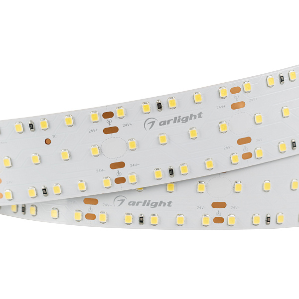 Светодиодная лента S2-2500 24V Warm 2700K 34mm (2835, 280 LED/m, LUX) (Arlight, 25 Вт/м, IP20) Lednikoff