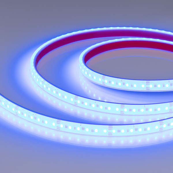 Светодиодная лента герметичная DOT-PFS-X120-12mm 24V RGB (14 W/m, IP68, 5m) (Arlight, 5 лет) Lednikoff