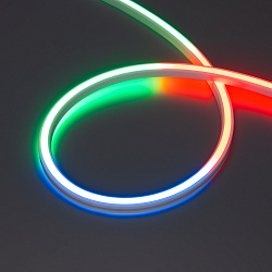 Светодиодная лента герметичная SPI WAVE-SIDE-DOUBLE-BM168-16x15mm 24V RGBW-Day (15 W/m, IP67, 5m, wire x1) (Arlight, Вывод боковой, 5 лет)