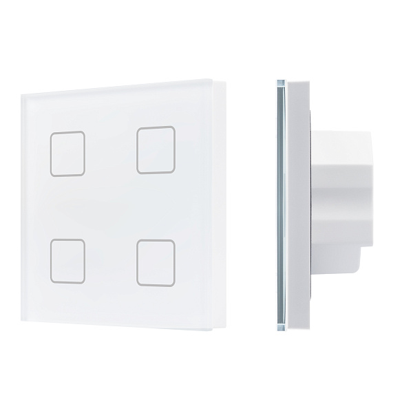 INTELLIGENT ARLIGHT Сенсорная панель DALI-301-11-IN White (BUS/24V, Backlight) (IARL, IP20 Пластик, 5 лет) Lednikoff