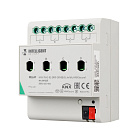 INTELLIGENT ARLIGHT Релейный модуль KNX-7043-82-DRO-DIN (BUS, 4x16А, KNX Secure) (IARL, IP20 Пластик, 2 года) Lednikoff