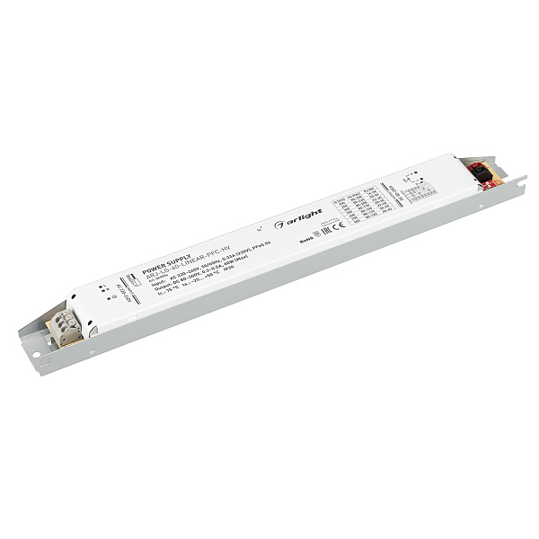 Блок питания ARJ-LG-60-LINEAR-PFC-HV (60W, 80-300V, 0.2-0.5A) (Arlight, IP20 Металл, 5 лет) Lednikoff