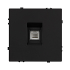 Механизм телефонной розетки SCT-NOBE-MTL1-SFPL-BK (RJ-11, 4C) (Arlight, Черный оникс) Lednikoff