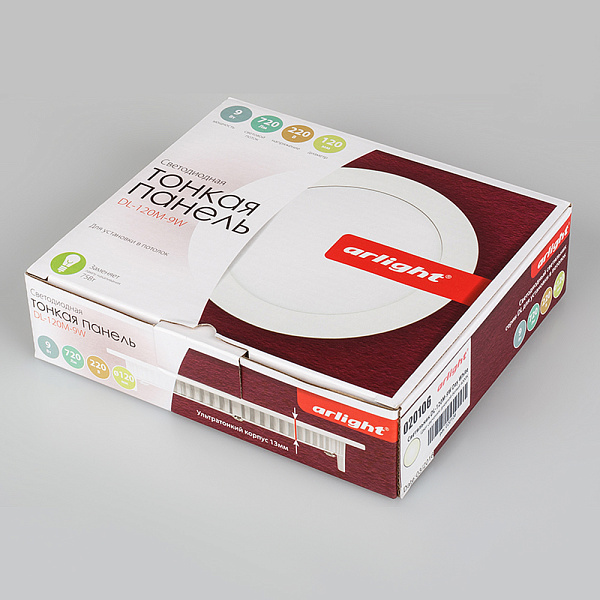 Светильник DL-120M-9W Day White (Arlight, IP40 Металл, 3 года) Lednikoff