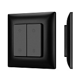 INTELLIGENT ARLIGHT Кнопочная панель SMART-RF-801-22-1G-DIM-SUF Black (3V, 2.4G) (IARL, IP20 Пластик, 5 лет)