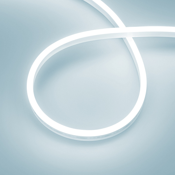 Светодиодная лента герметичная AURORA-PS-A120-12x6mm 24V White6000 (10 W/m, IP65, 2835, 5m) (Arlight, Силикон, 2 года)