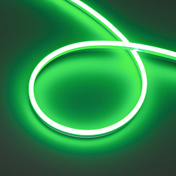 Светодиодная лента герметичная HALO-SIDE-A168-6x13mm 24V Green (10 W/m, IP67, 2835, 5m) (Arlight, Силикон)