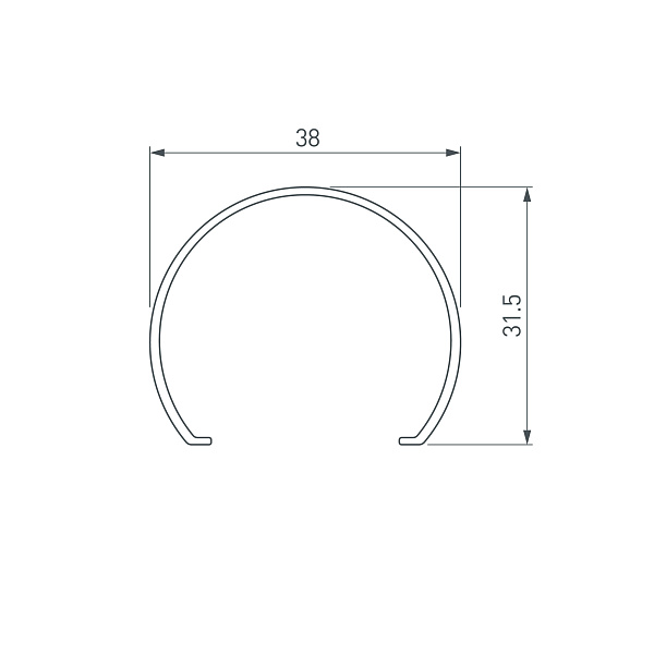 Экран ARH-POWER-W154-2000 OPAL (Arlight, Пластик) Lednikoff