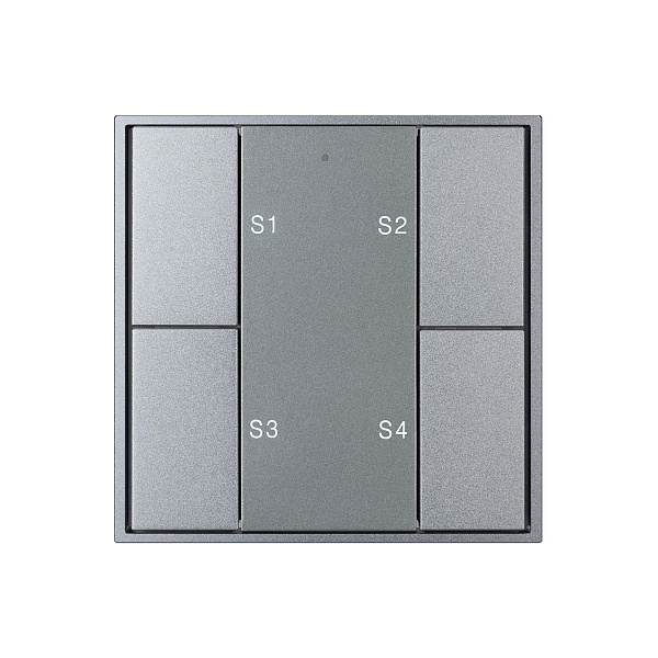 INTELLIGENT ARLIGHT Кнопочная панель DALI-201-23-1G-4SC-IN Silver (BUS, Frame) (IARL, IP20 Металл, 3 года) Lednikoff