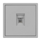ARL NOBE Розетка телефонная софт-тач никель SCT-MTL1-SFPL-IS (RJ-11, 4C) (Arlight, -) Lednikoff