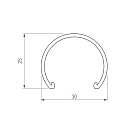 Экран матовый ROUND-D30 OPAL (Arlight, Пластик) Lednikoff