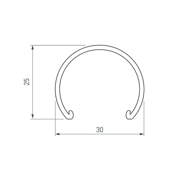 Экран матовый ROUND-D30 OPAL (Arlight, Пластик) Lednikoff