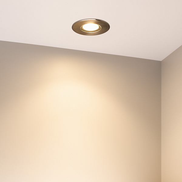 Светильник ART-GROUND-SLIM-R110-6W Warm3000 (SL, 35 deg, 24V) (Arlight, IP67 Металл, 3 года) Lednikoff