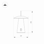 Светильник SP-PATIO-TAB-2W Warm3000 (GR, 127 deg) (Arlight, IP54 Металл, 2 года)