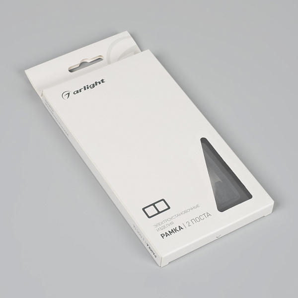 Рамка стеклянная FRM-OMALI-GS-2-BK (Arlight, -) Lednikoff