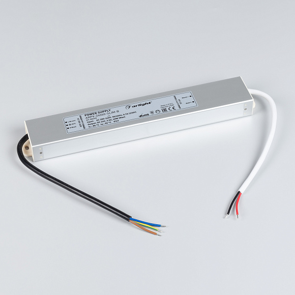 Блок питания ARPV-24060-SLIM-B (24V, 2.5A, 60W) (Arlight, IP67 Металл, 3 года) Lednikoff