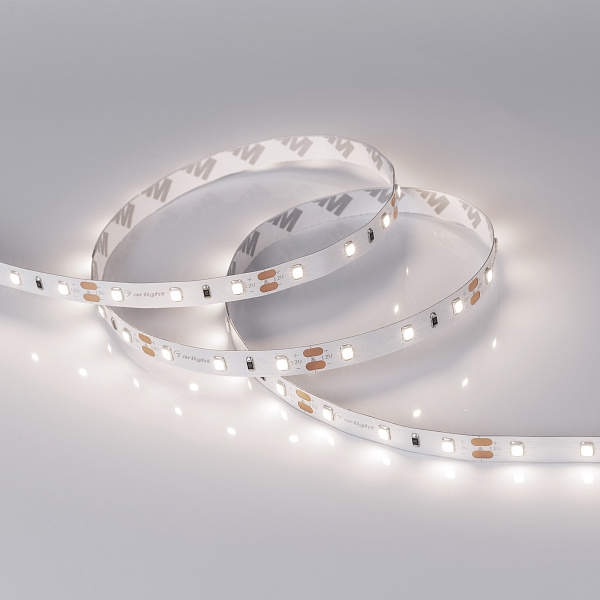 Светодиодная лента RT-A60-8mm 12V Day4000 CRI98 (4.8 W/m, IP20, 2835, 5m) (Arlight, Открытый) Lednikoff
