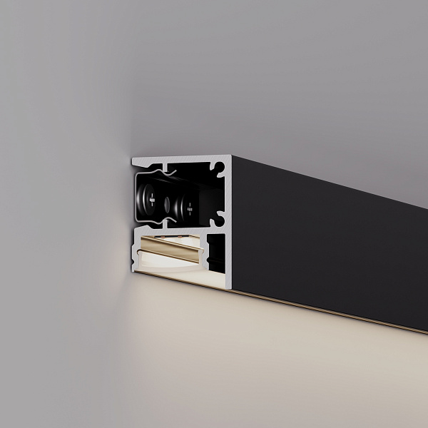 Профиль WALL-2228-2000 ANOD BLACK (Arlight, Алюминий) Lednikoff